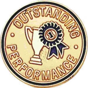 Outstanding Performance Sales Lapel Pin
