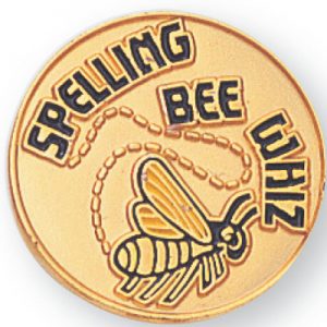 Spelling Bee Whiz Award Pin